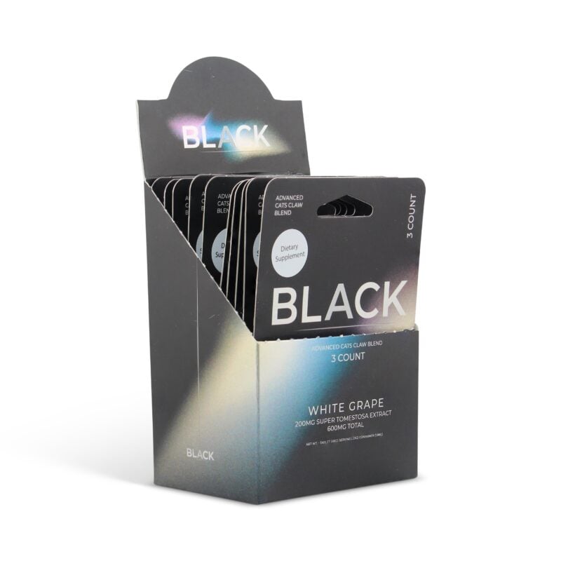 Black Super Tomentosa Extract Tablets White Grape 200mg - Display Box Front