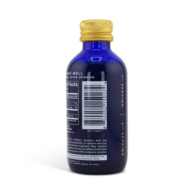 Botanic Tonics Feel Free Kava Yerba Mate Tonic 59ml Back
