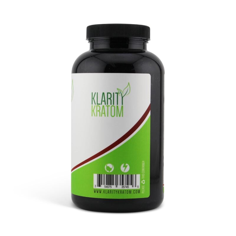 Klarity Kratom Red Bali Capsules 300 Count Back