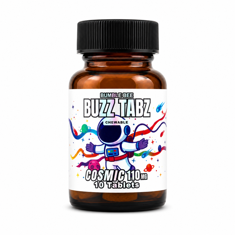 Buzz Tabz Cosmic 110mg Kratom Chewable Tablets Bottle