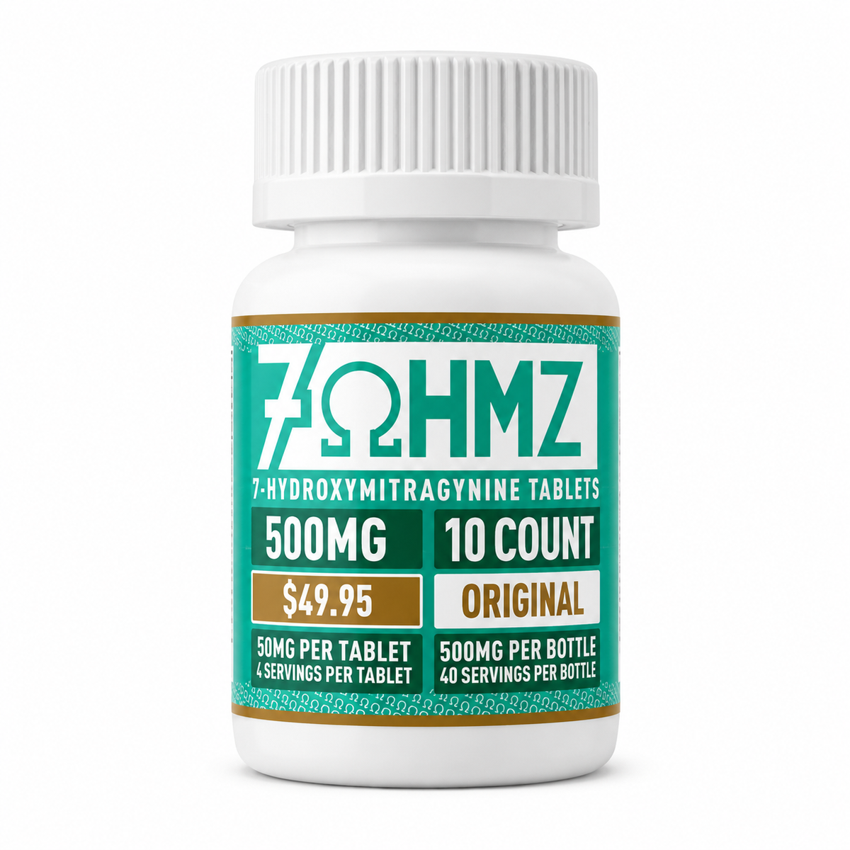 7OHMZ 50mg Tablets 10 Count Bottle