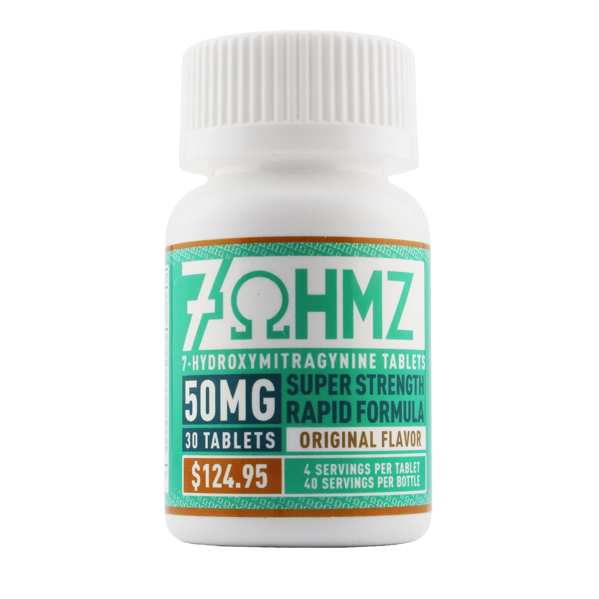 7OHMZ 7-Hydroxy Kratom Leaf Extract Chewable Tablets Original 50mg 30 Count