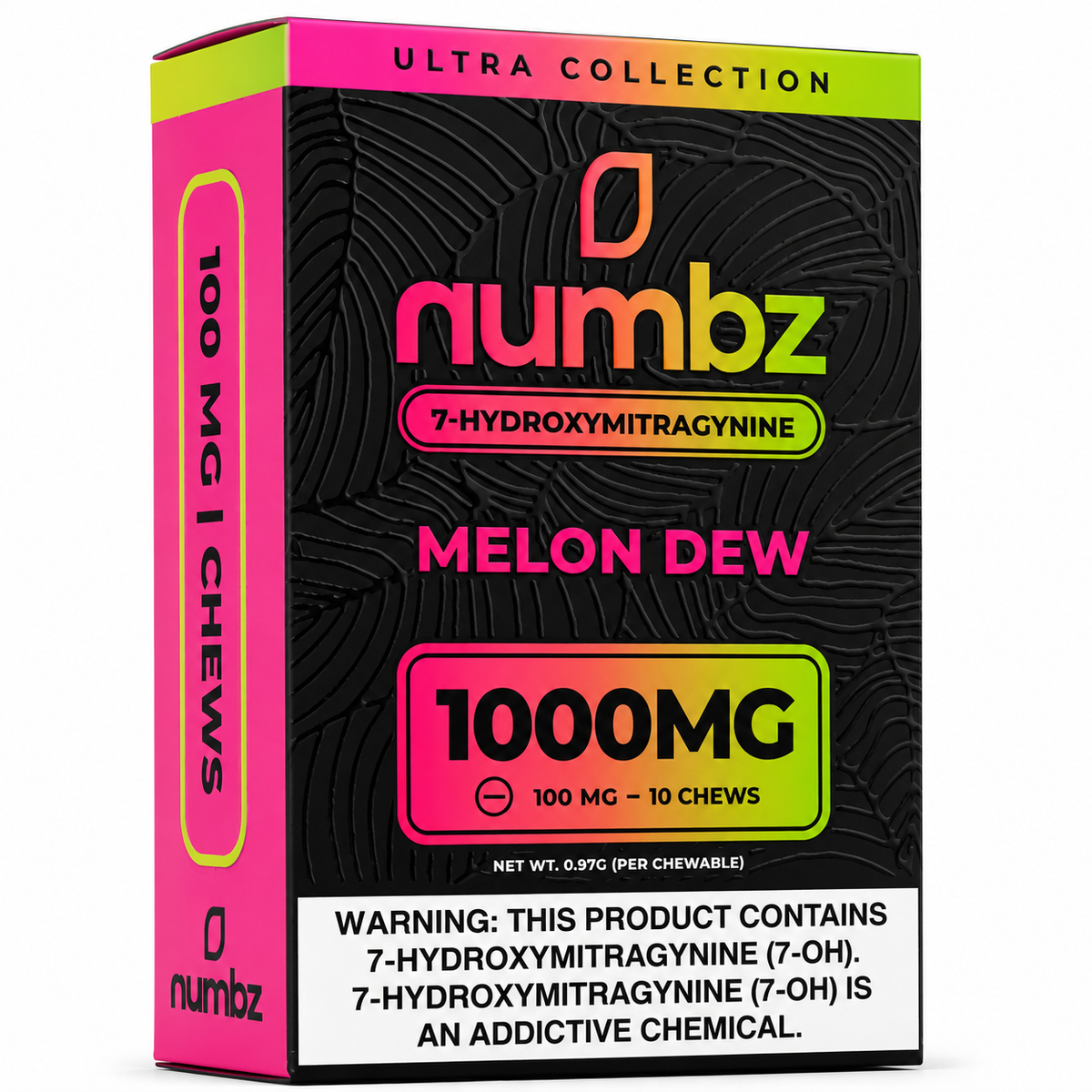 Numbz Melon Dew 100mg Kratom Chewable Tablets