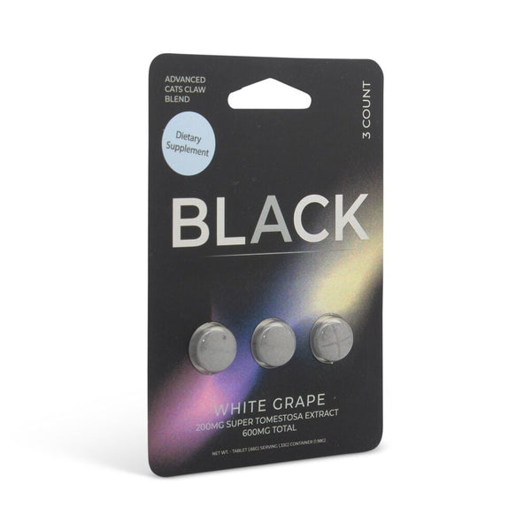 Black Super Tomentosa Extract Tablets White Grape 200mg - Front