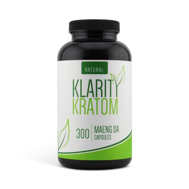 Klarity Kratom Maeng Da Capsules 300 Count Front