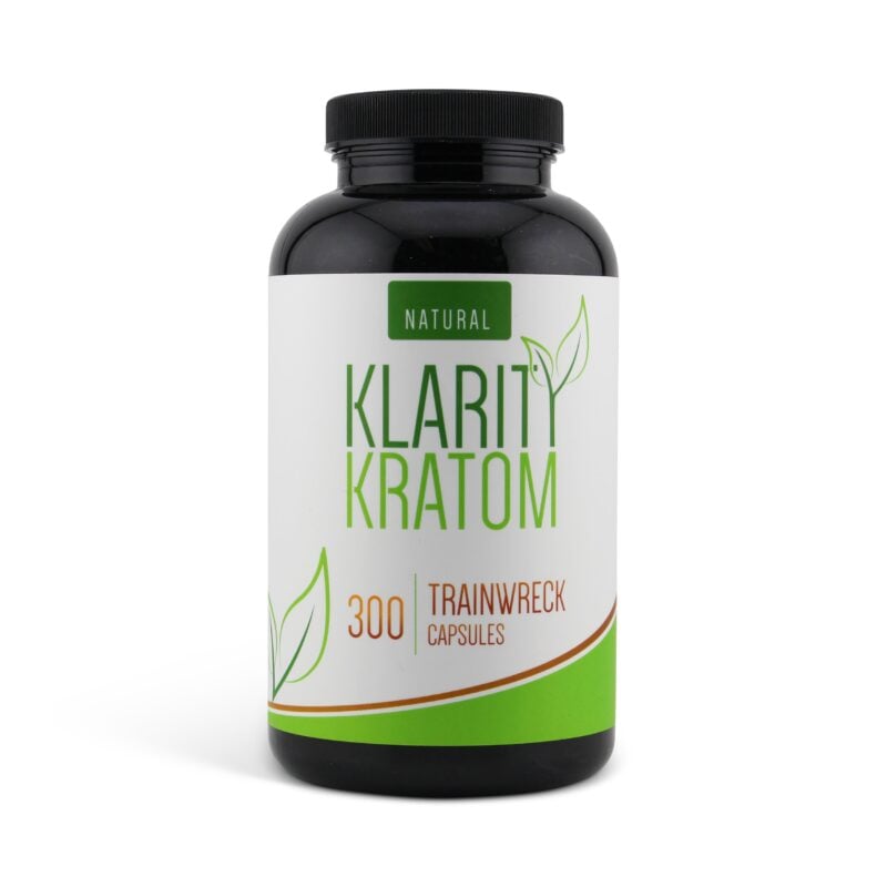 Klarity Kratom Trainwreck Capsules 300 Count Front