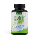 Klarity Kratom White Thai Capsules 150 Count Front