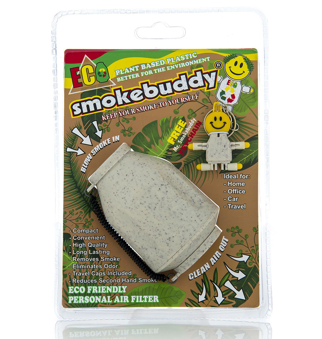 White ECO Smokebuddy Original Personal Air Filter - Alt