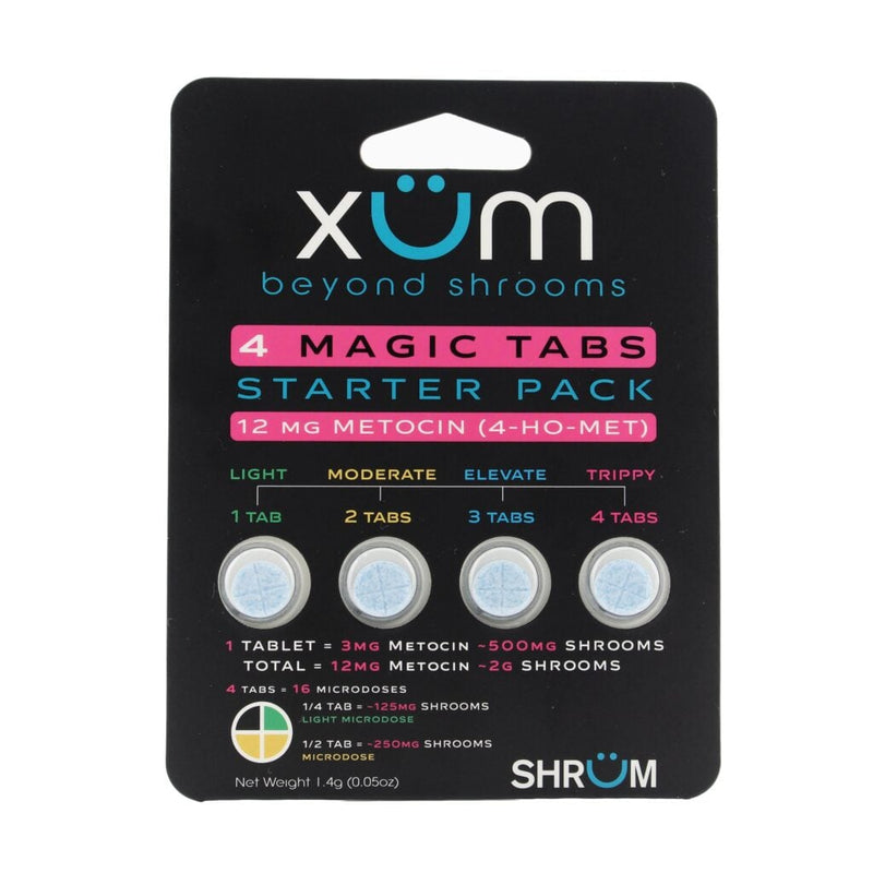 XUM Beyond Shrooms Metocin Magic Tablets Berries 3mg 4ct Front